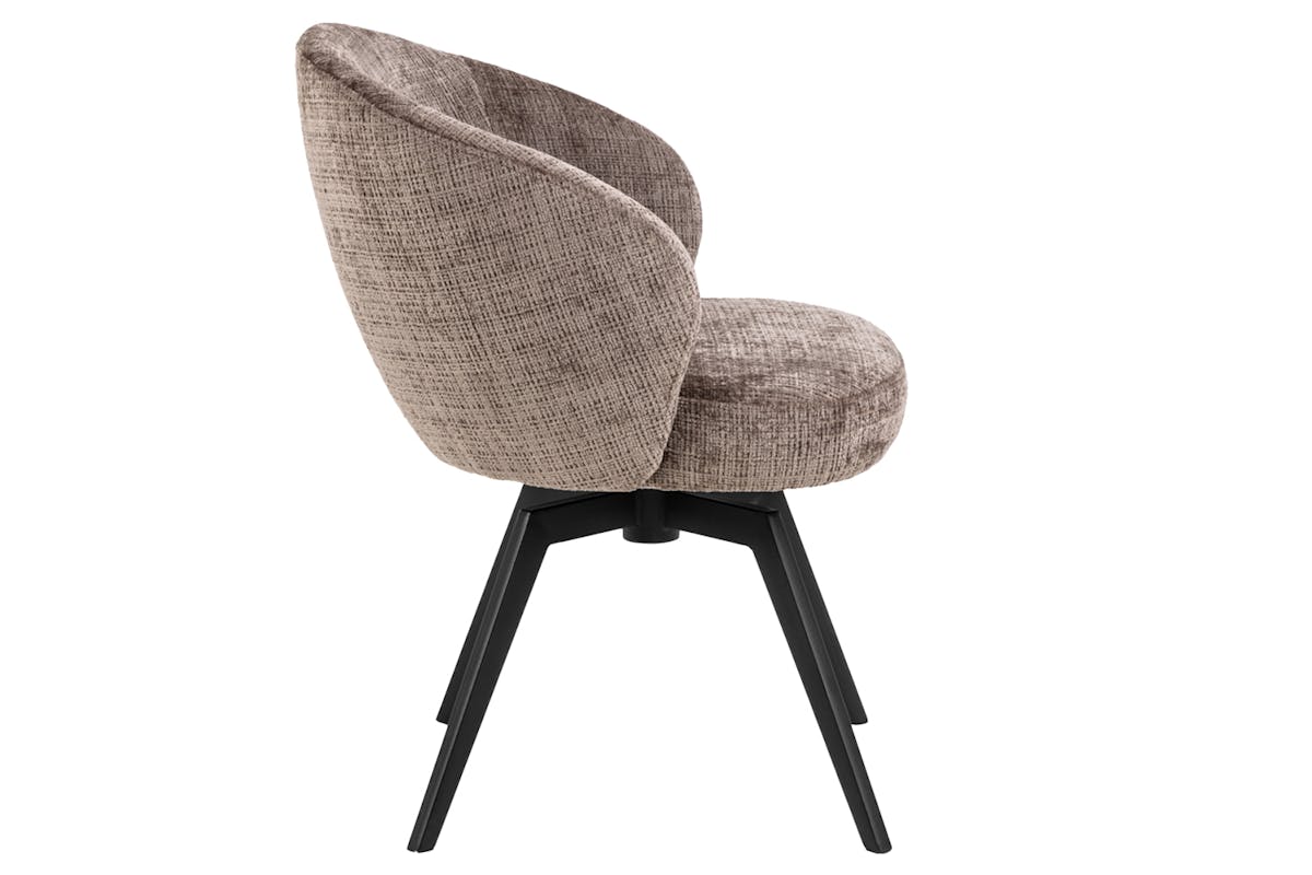 Darlene Dining Chair | Swivel | Dusty Brown-3