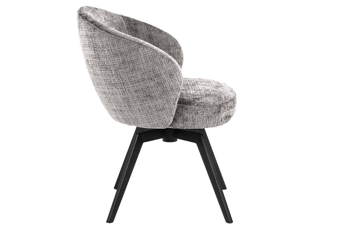 Darlene Dining Chair | Swivel | Grey-3