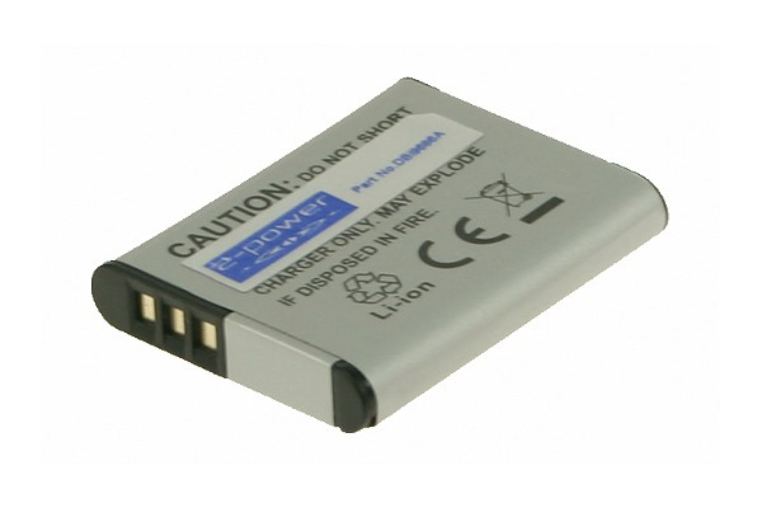 2-Power Digital Camera Battery 3.7V 730mAh