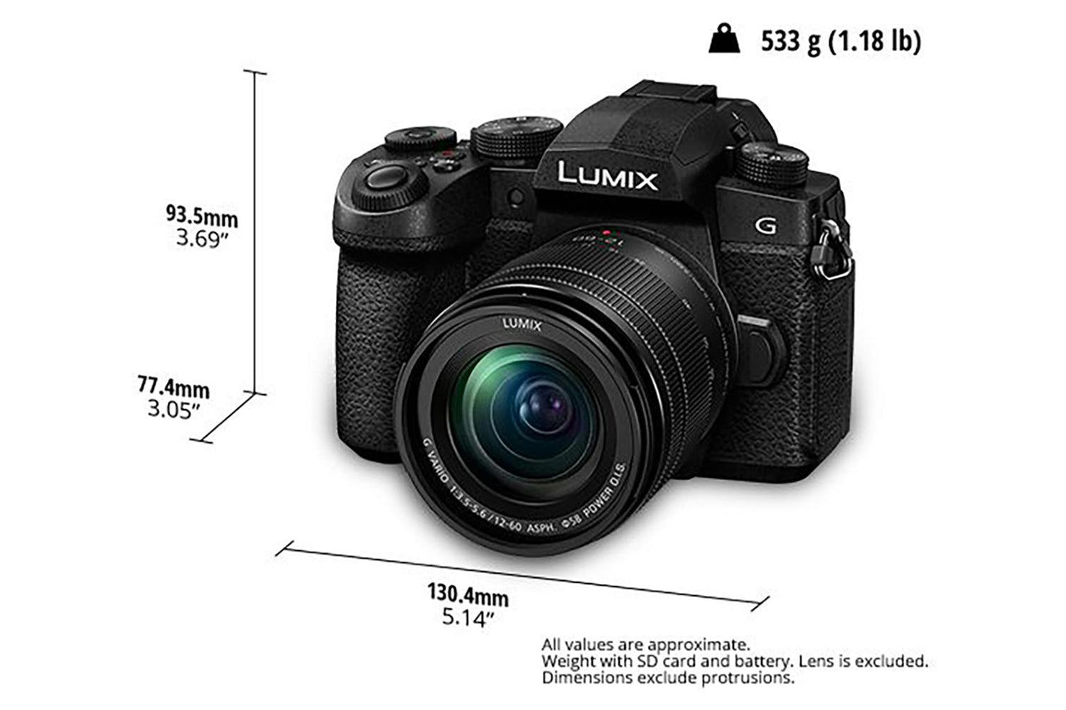 Panasonic Lumix DC-G90M Digital Camera | Black-8
