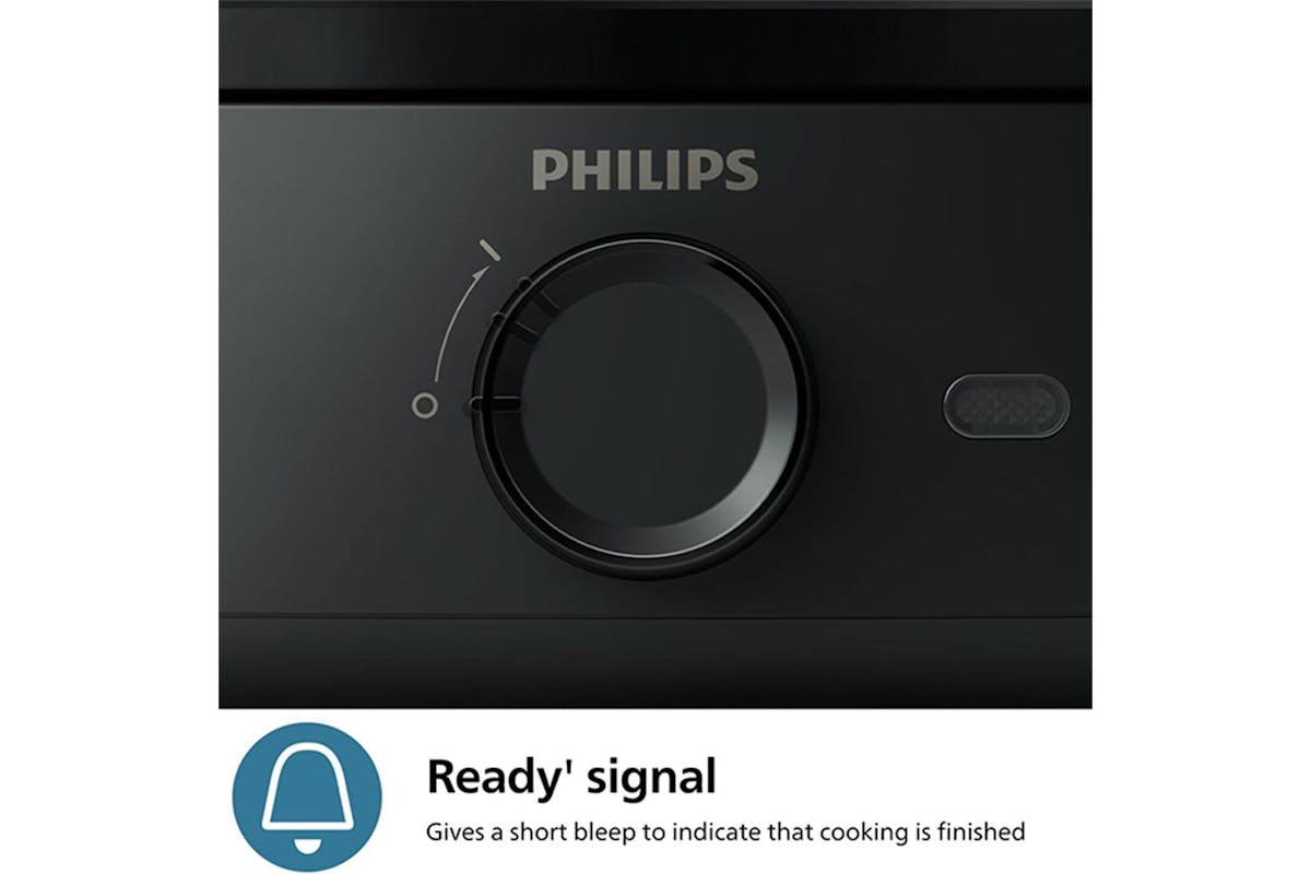 Philips Black 400W 6-Egg Poacher with Transparent Lid-5