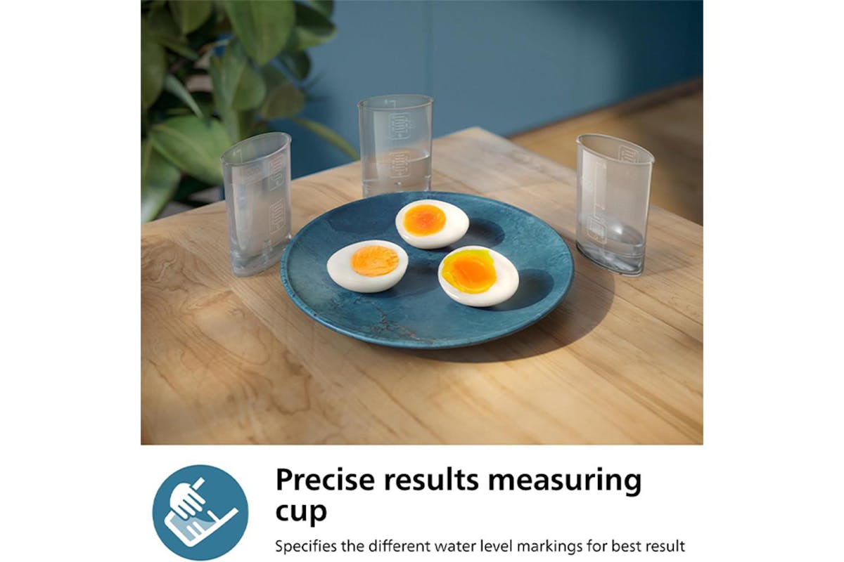 Philips Black 400W 6-Egg Poacher with Transparent Lid-7
