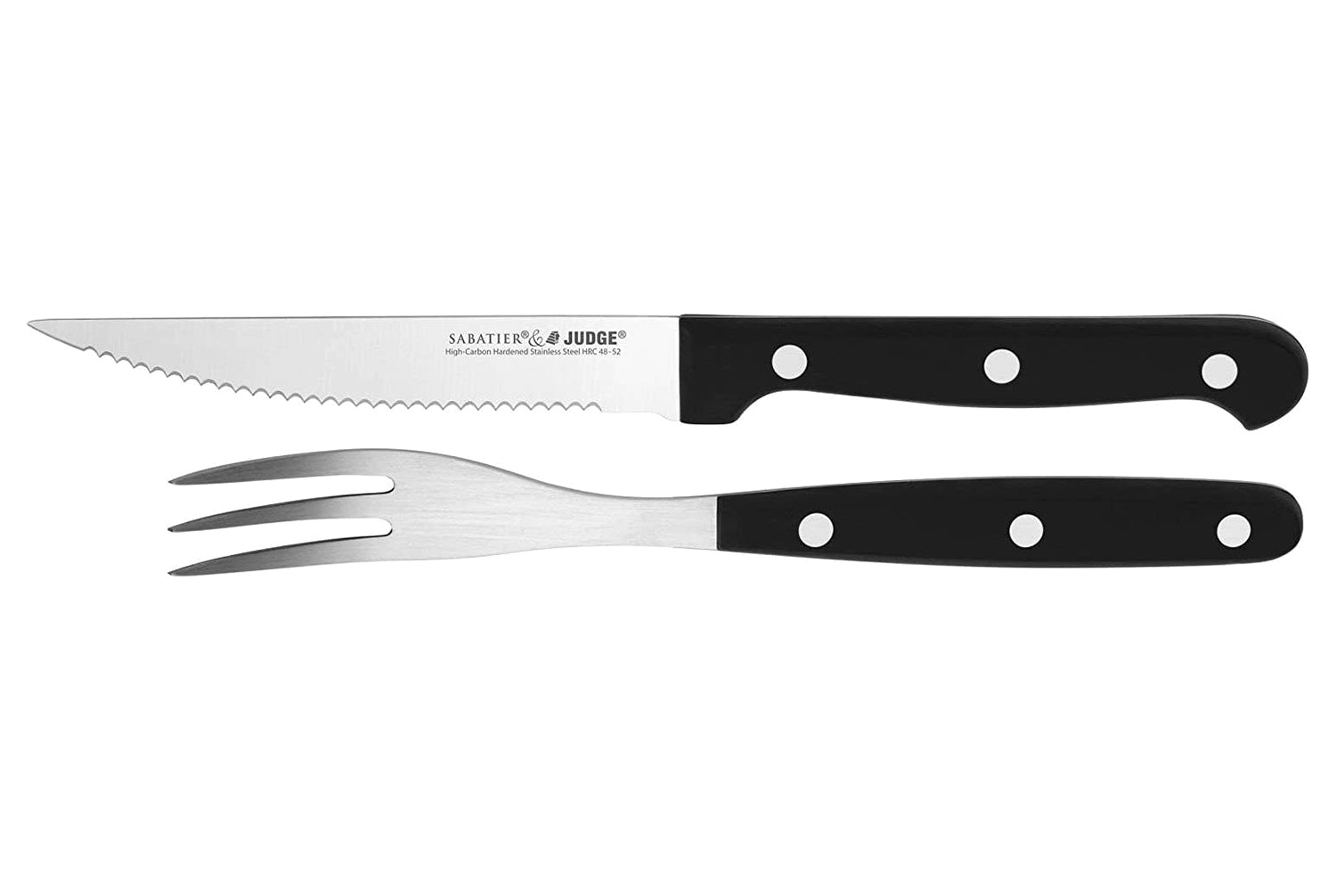 Judge | Sabatier 12-piece Knife and Fork Set | Black-2