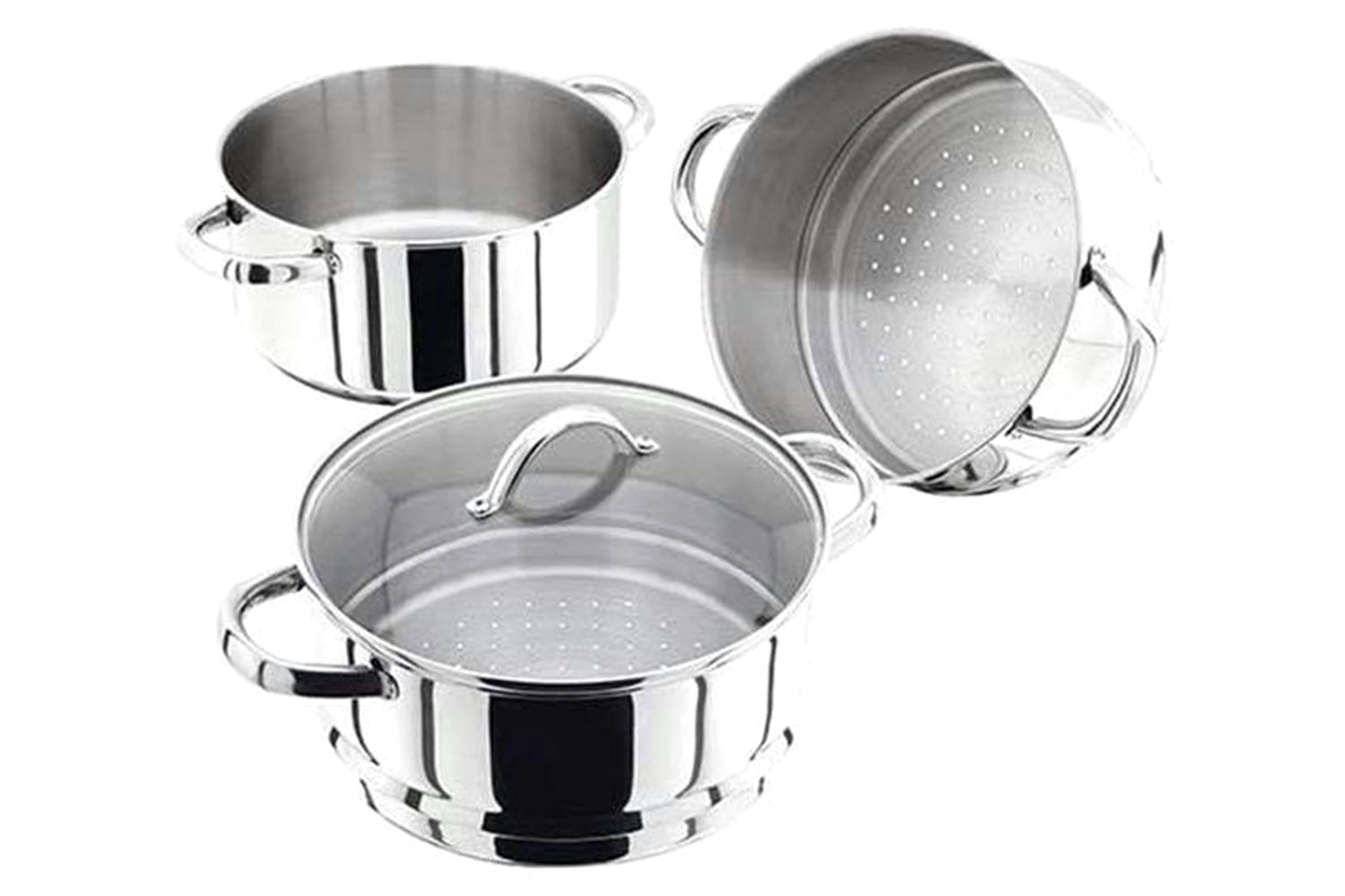 Judge | 22cm 3-tier Steam Set | Stainless Steel-2