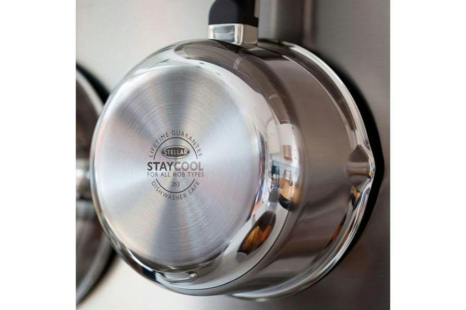 Stellar | Stay Cool 3-piece Draining Saucepan Set | Stainless Steel-5