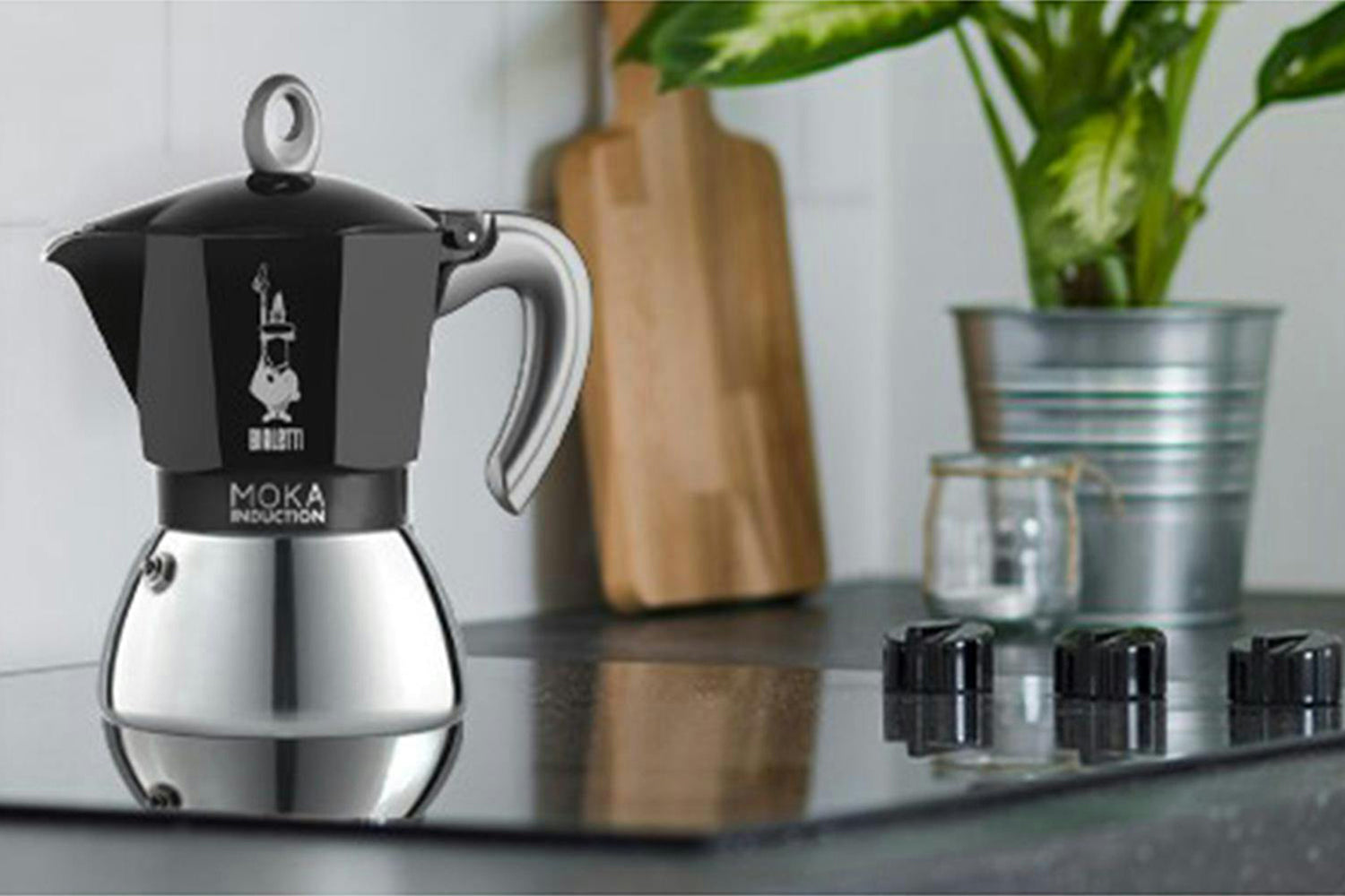 Bialetti | Moka Induction Authentic Italian Moka Pot | 4 Cup | Black-2