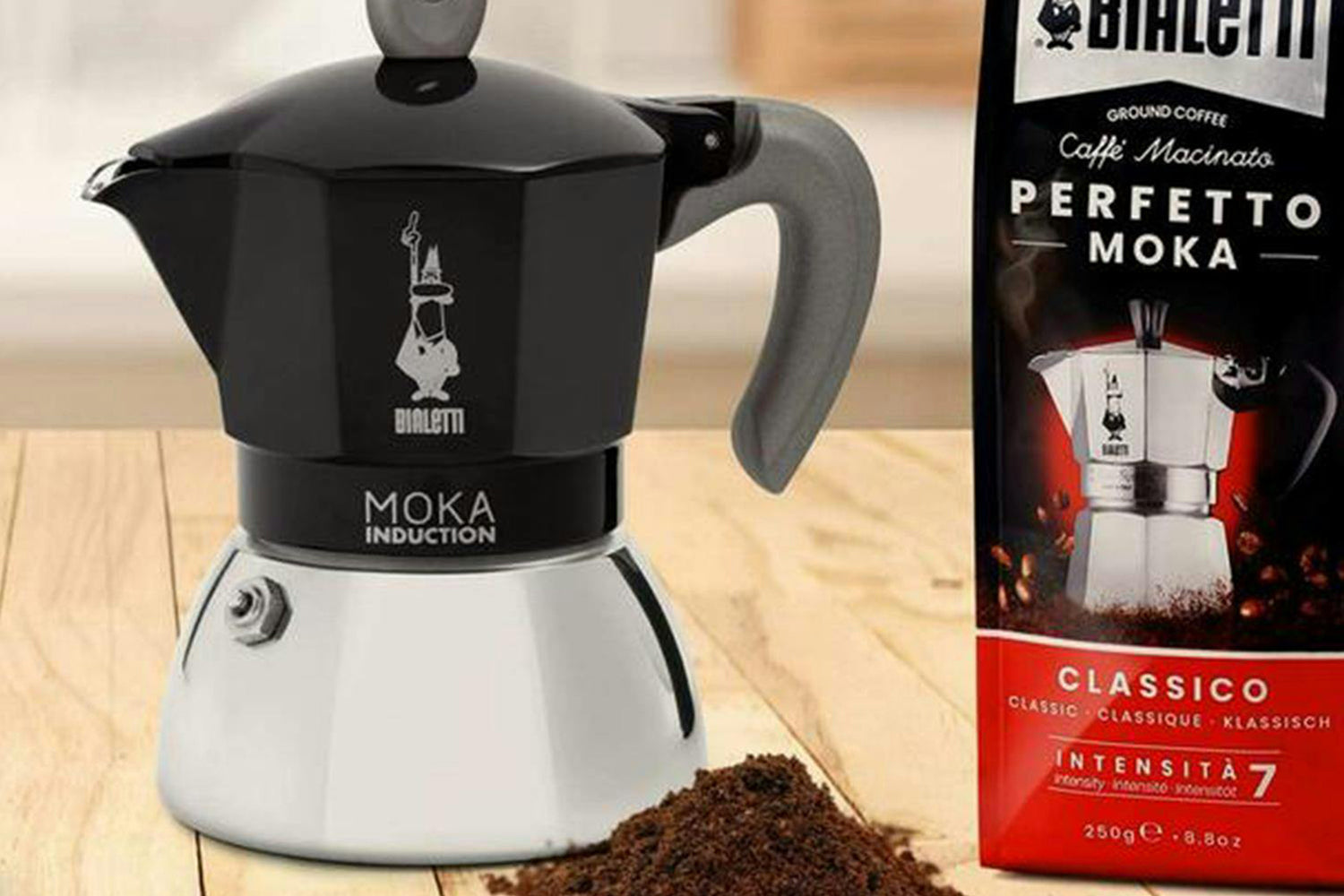 Bialetti | Italian Induction Authentic Italian Moka Pot | 6 Cup | Black-2