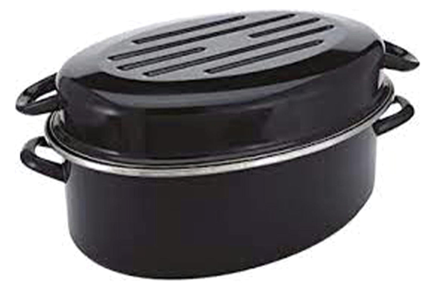 Judge | Carbon Steel Oval Roaster | Black
