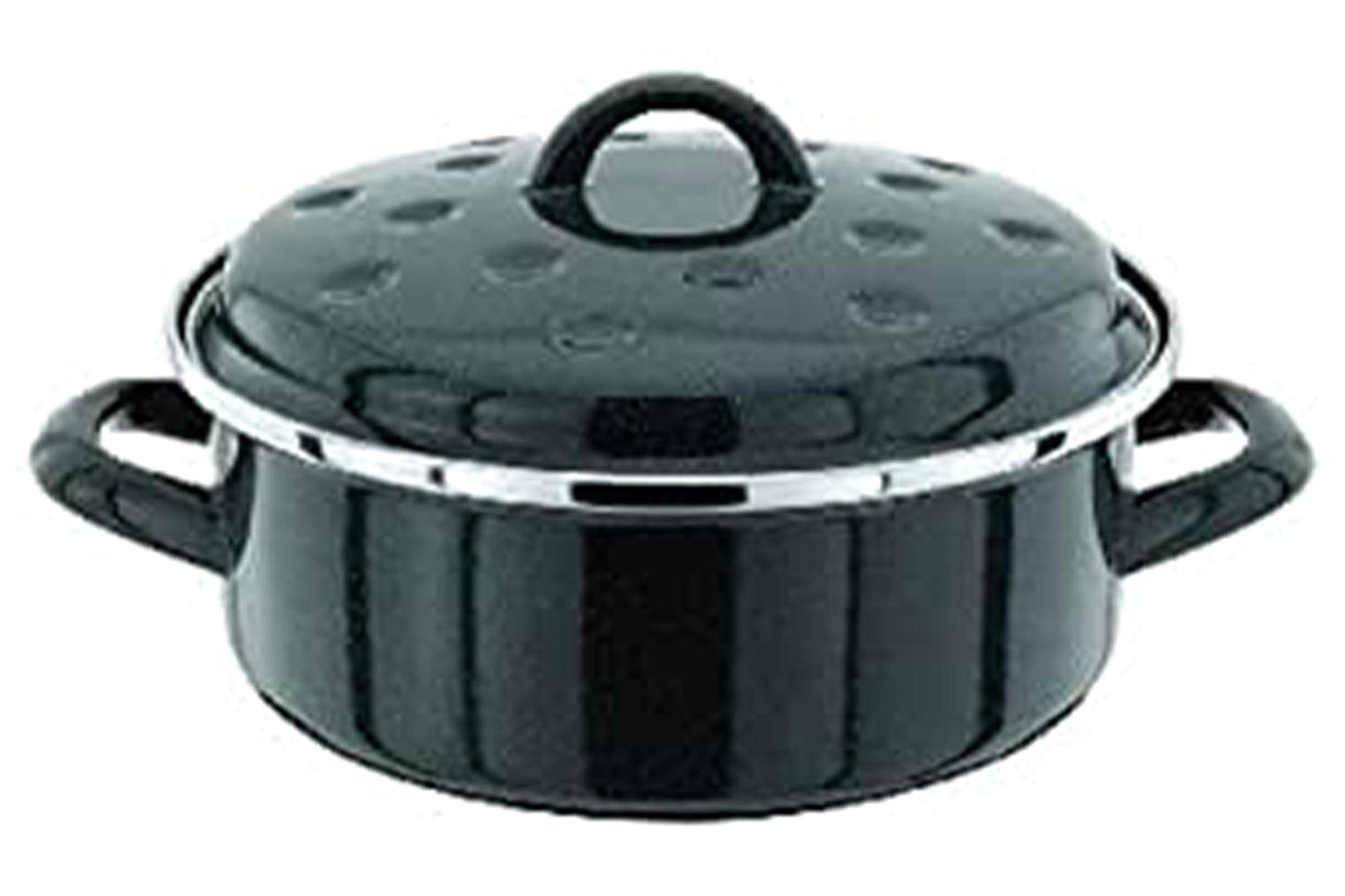 Judge | 22cm Carbon Steel Round Roaster Pot | Black