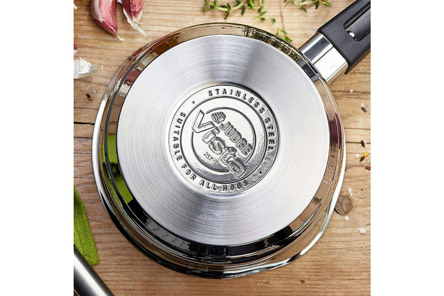 Judge | Vista 14cm Draining Non-Stick Soucepan | Stainless Steel-6