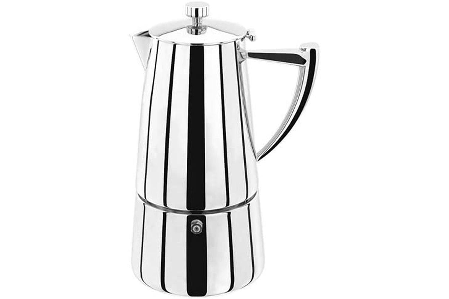 Stellar | Art Deco Espresso Pot | 10 Cup | Stainless Steel