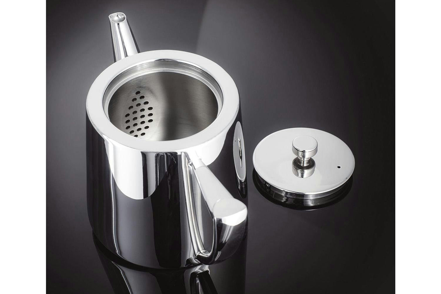 Stellar | Art Deco 0.6L Traditional Teapot | Stainless Steel-5