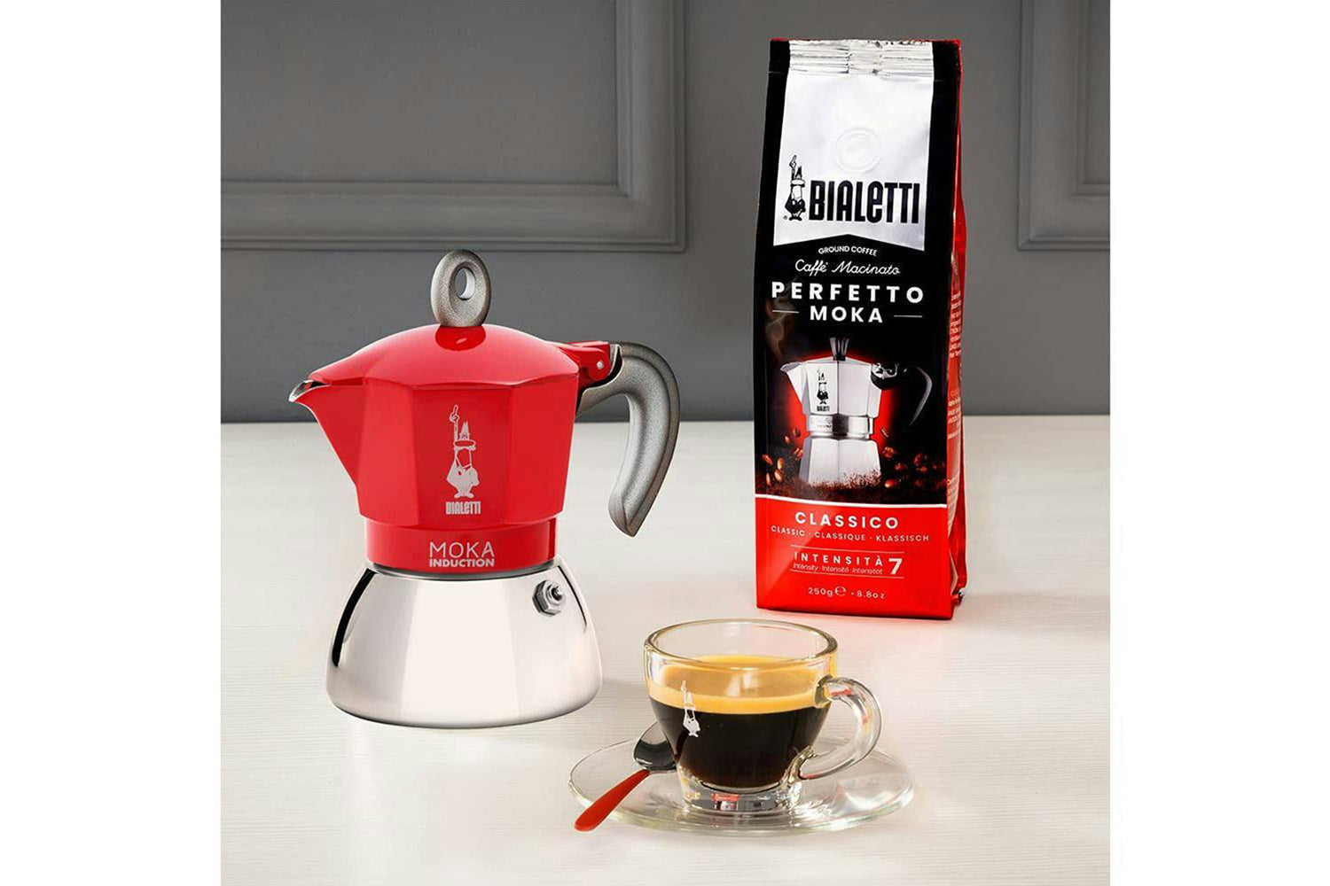Bialetti | Moka Induction Moka Pot | 2 Cup | Red-4