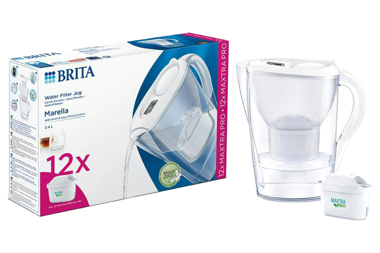 Brita | Marella Maxtra Pro Water Filter Jug | White | S1051129