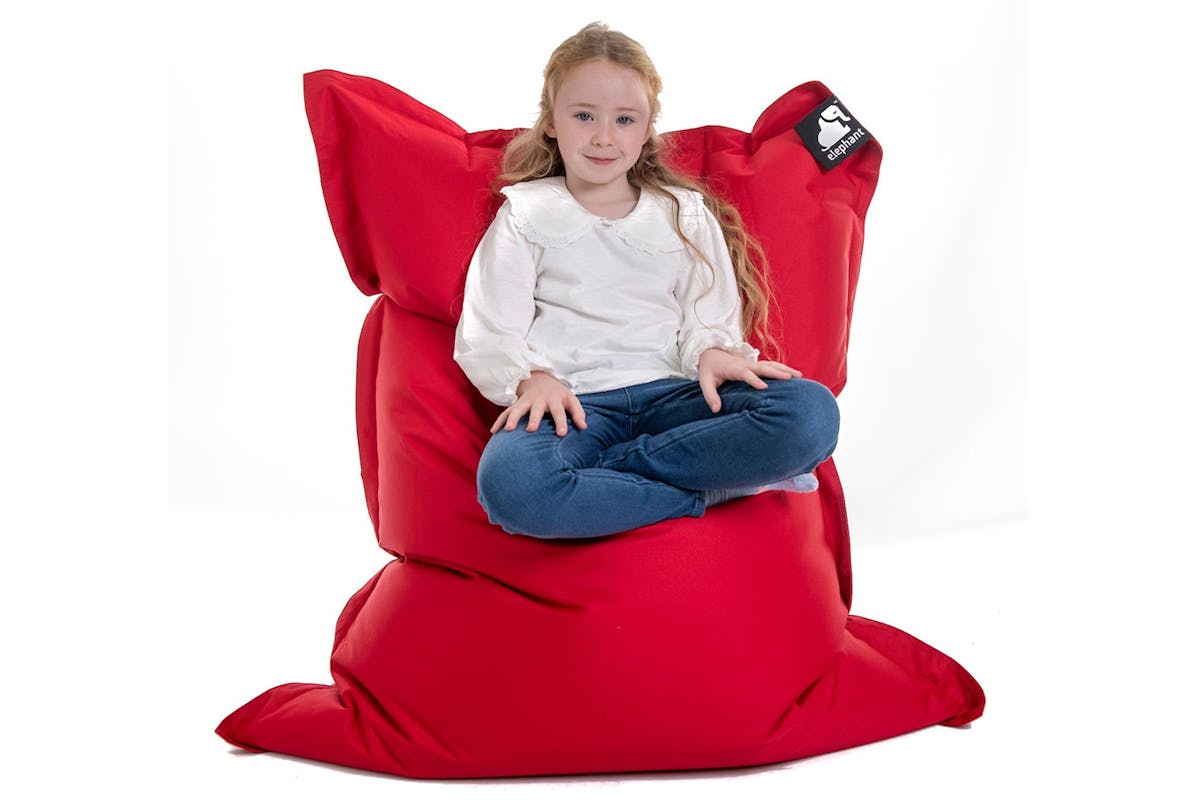 Elephant Junior Bean Bag | Vibrant Red