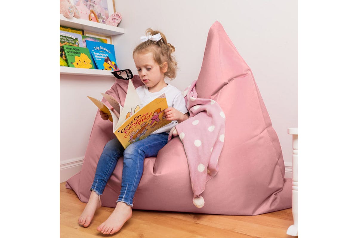 Elephant Junior Bean Bag | Pastel Pink