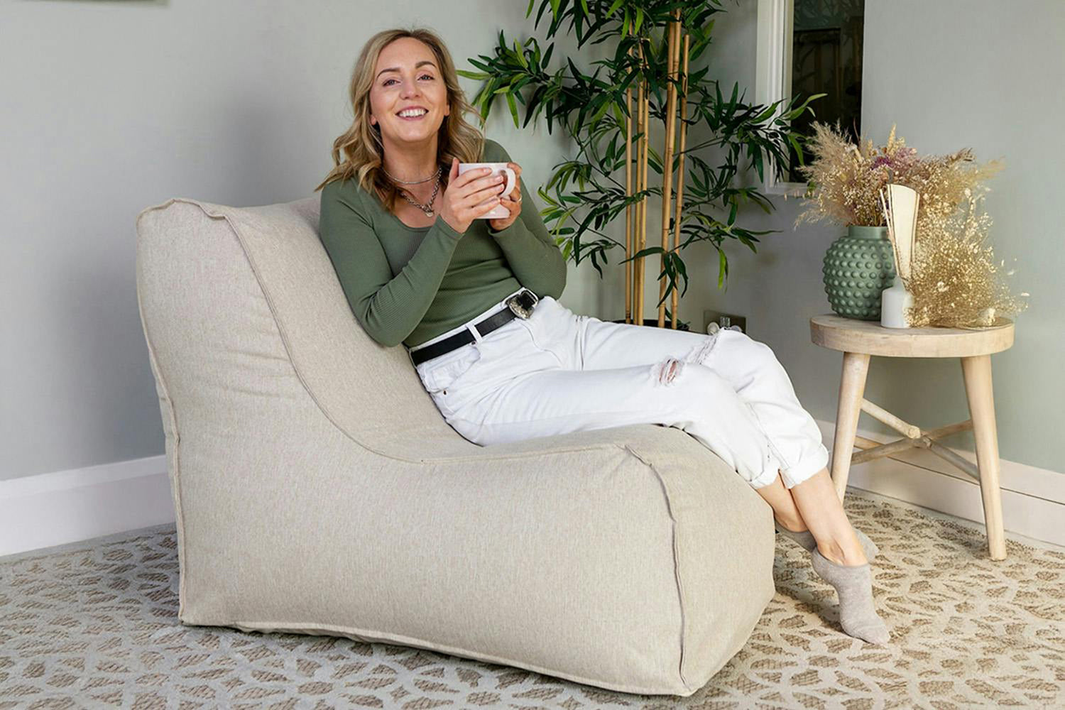 Elephant | Lounger Bean Bag | Cream
