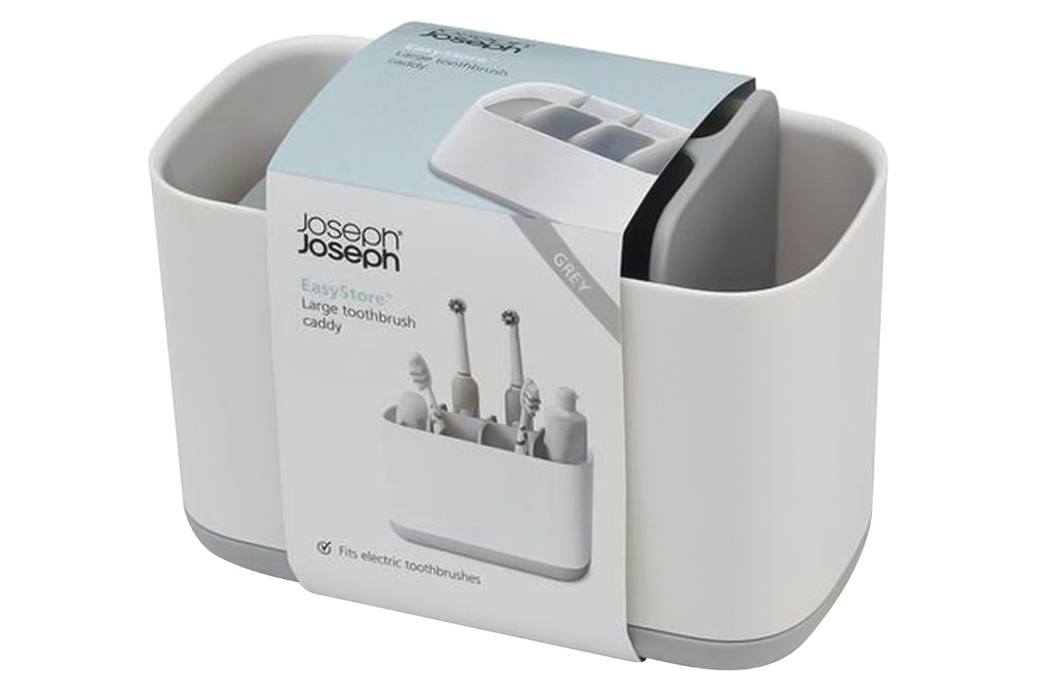 Joseph Joseph | Large Toothbrush Caddy | Grey White
