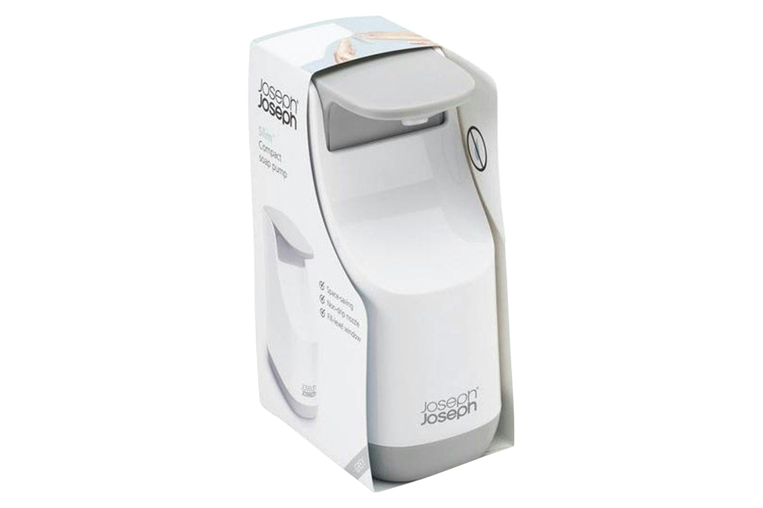 Joseph Joseph | Slim Compact Soap Dispenser | Grey White
