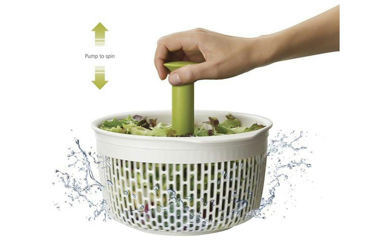 Joseph Joseph | Spindola 2-in-1 Salad-spinning Colander-2