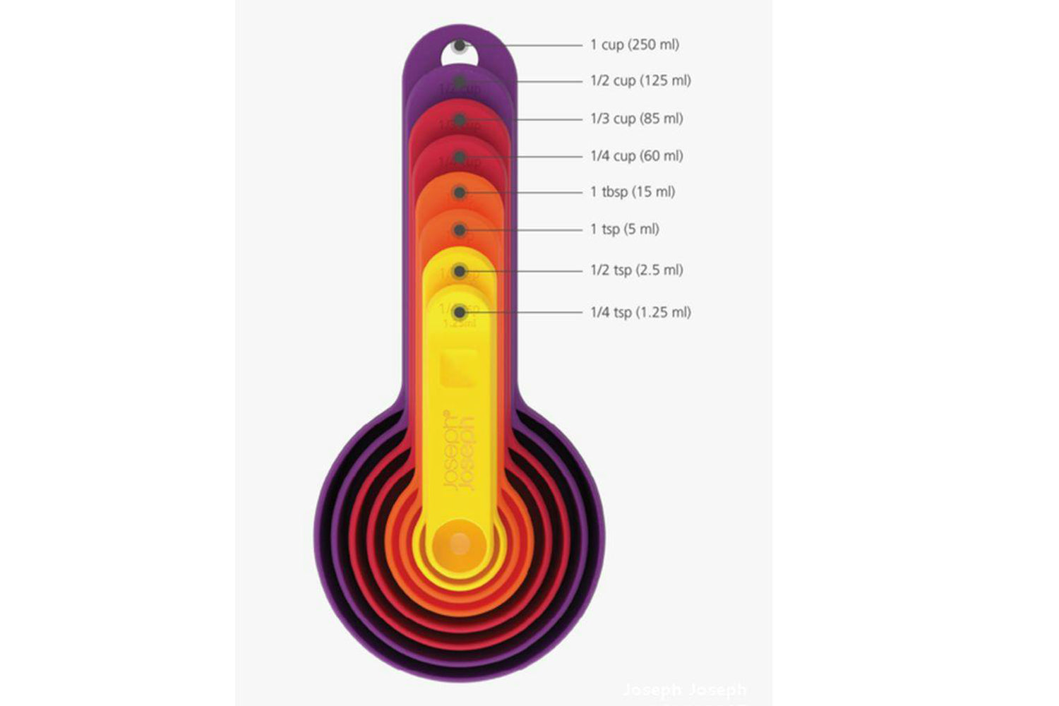 Joseph Joseph | Nest 8-piece Measuring Cup Set | Multicolour-2