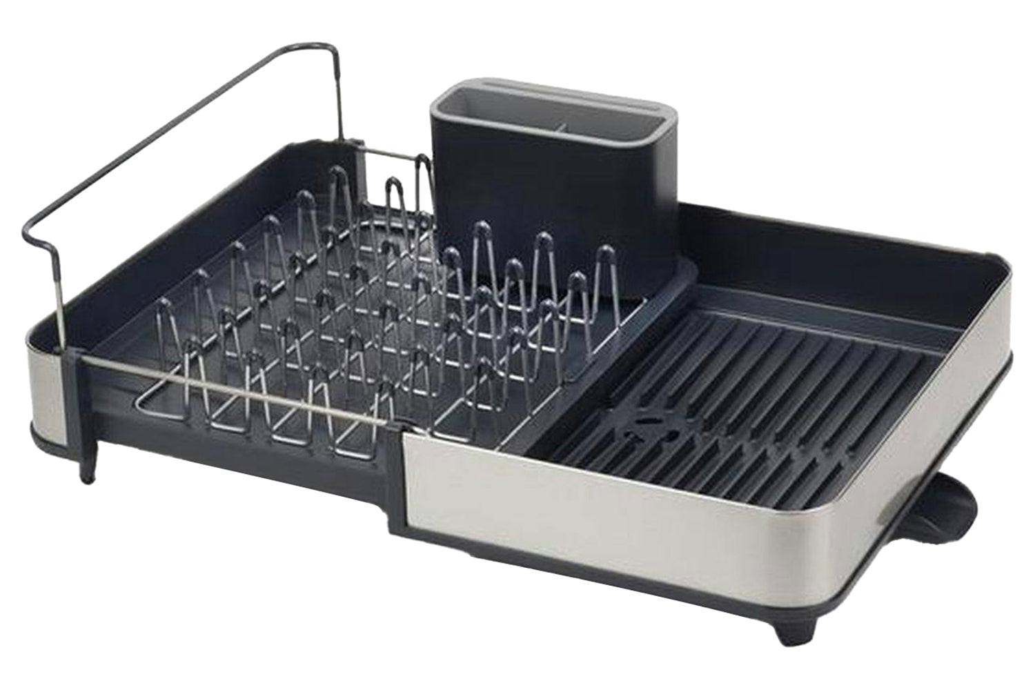 Joseph Joseph | Extendable Stainless-Steel Dish Rack with Drain | Grey