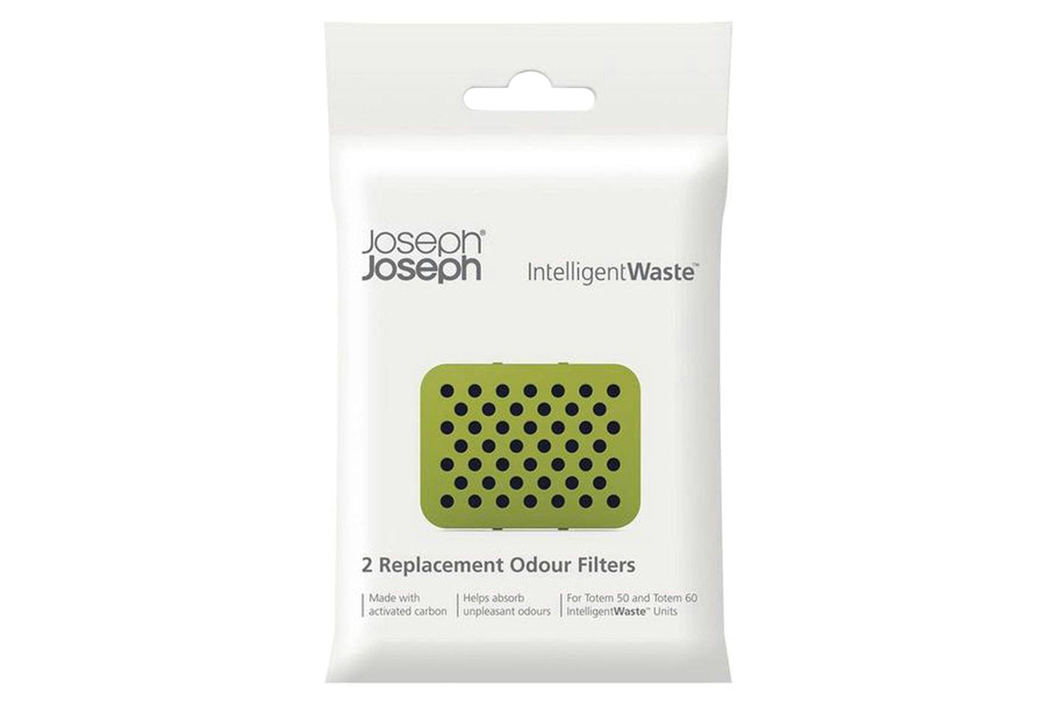 Joseph Joseph | Activated Carbon Odour Filters For Totem Waste Units | Pack of 2 | 30005