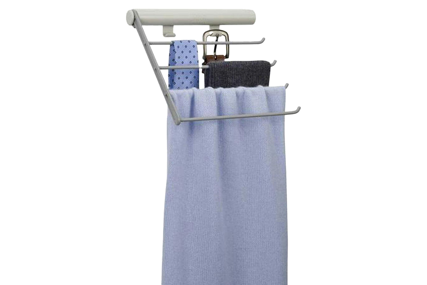 Joseph Joseph | Orderly Rail Storage For Belts Ties & Scarves | Ecru