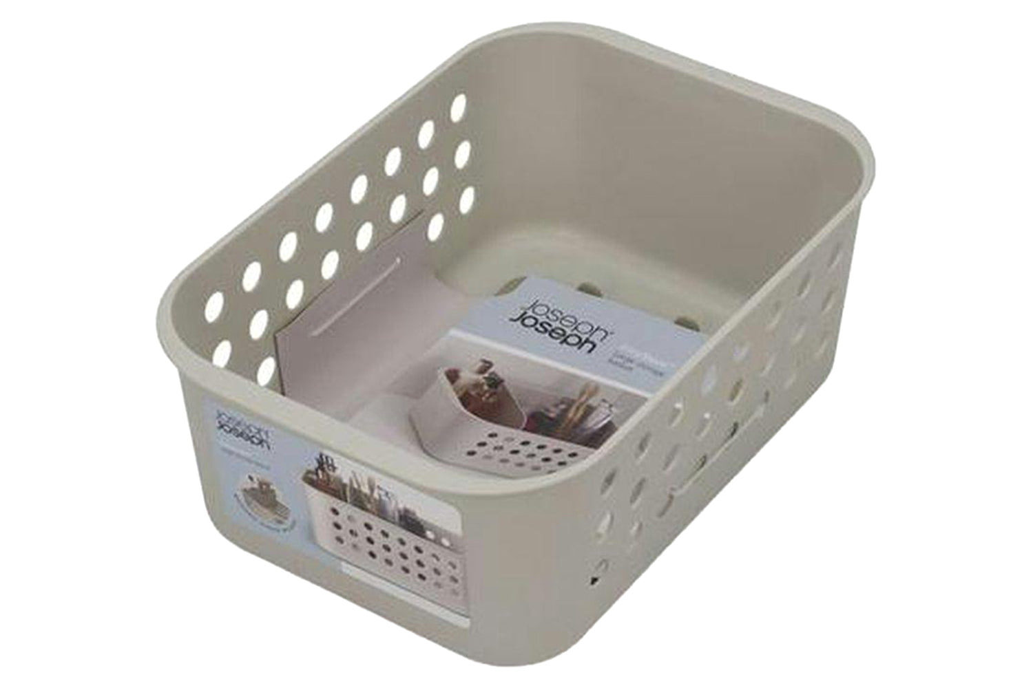 Joseph Joseph | Large Bathroom Storage Basket Organizer | Ecru