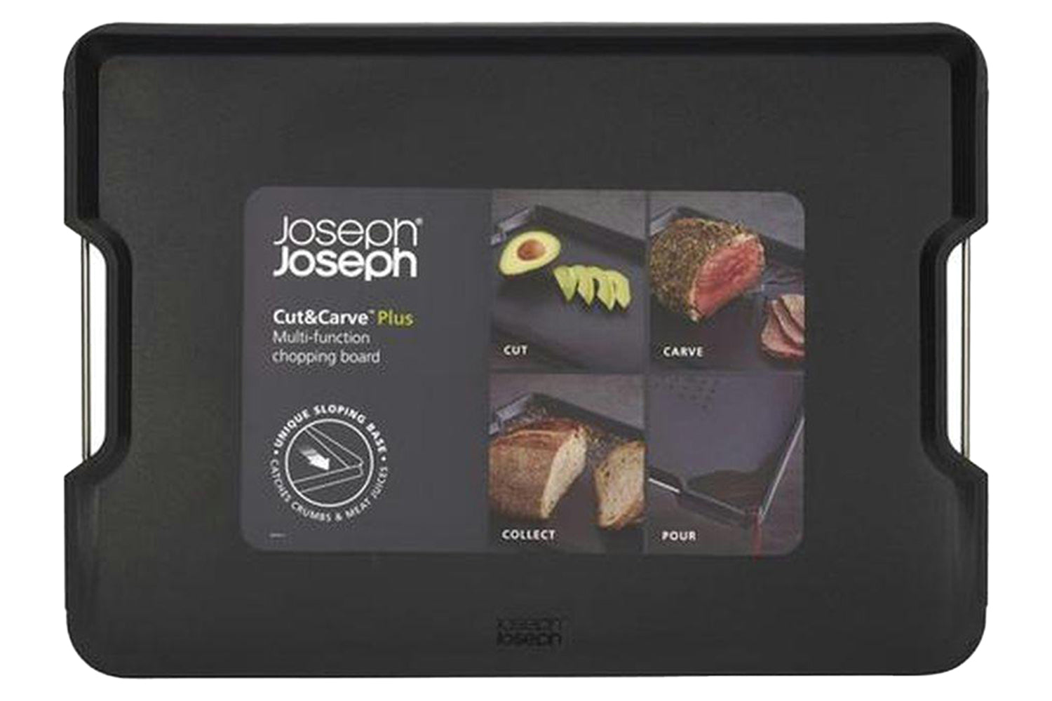 Joseph Joseph | Cut & Carve Multi-function Chopping Board | Black