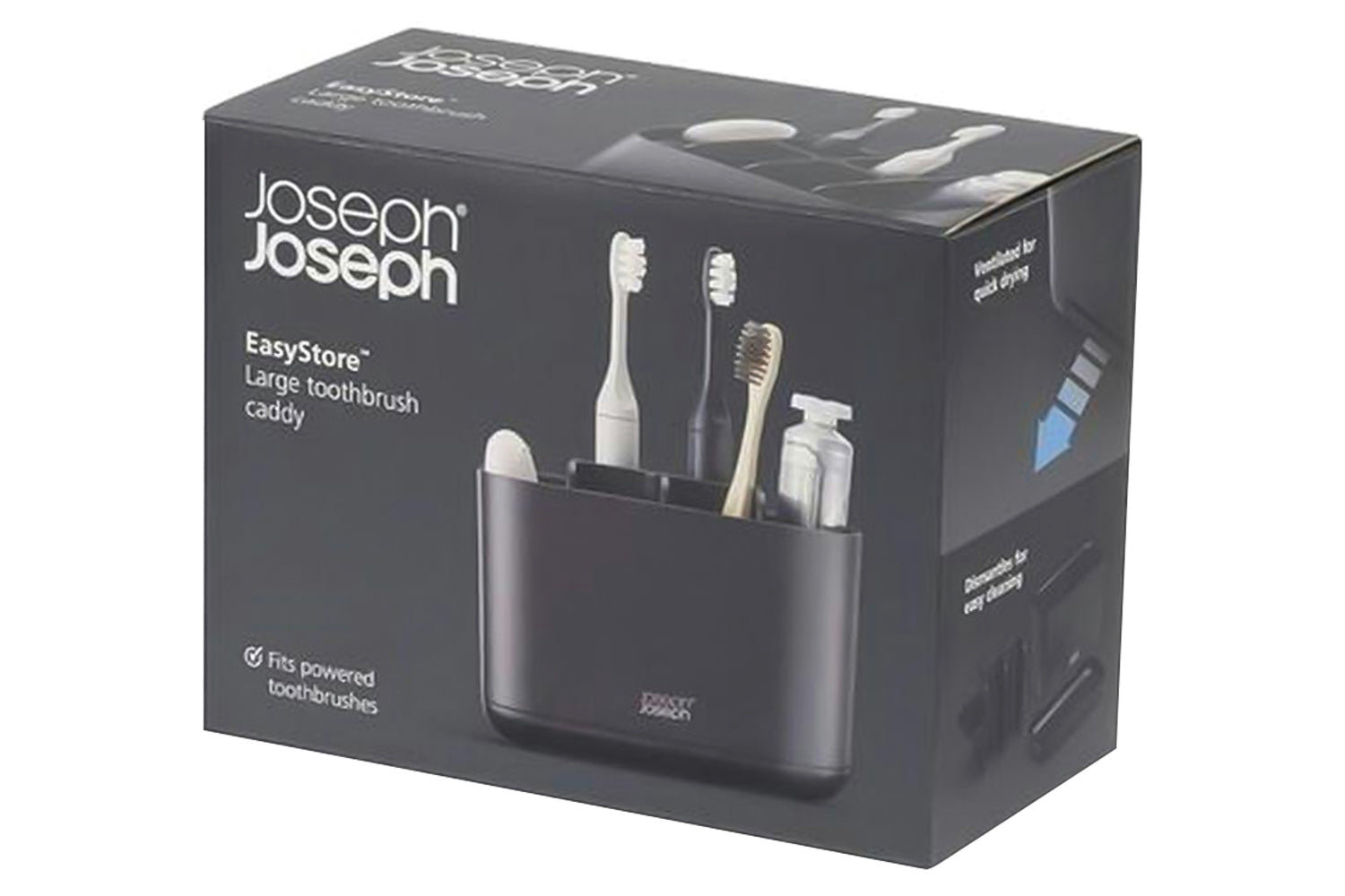 Joseph Joseph | Large Toothbrush Caddy | Black