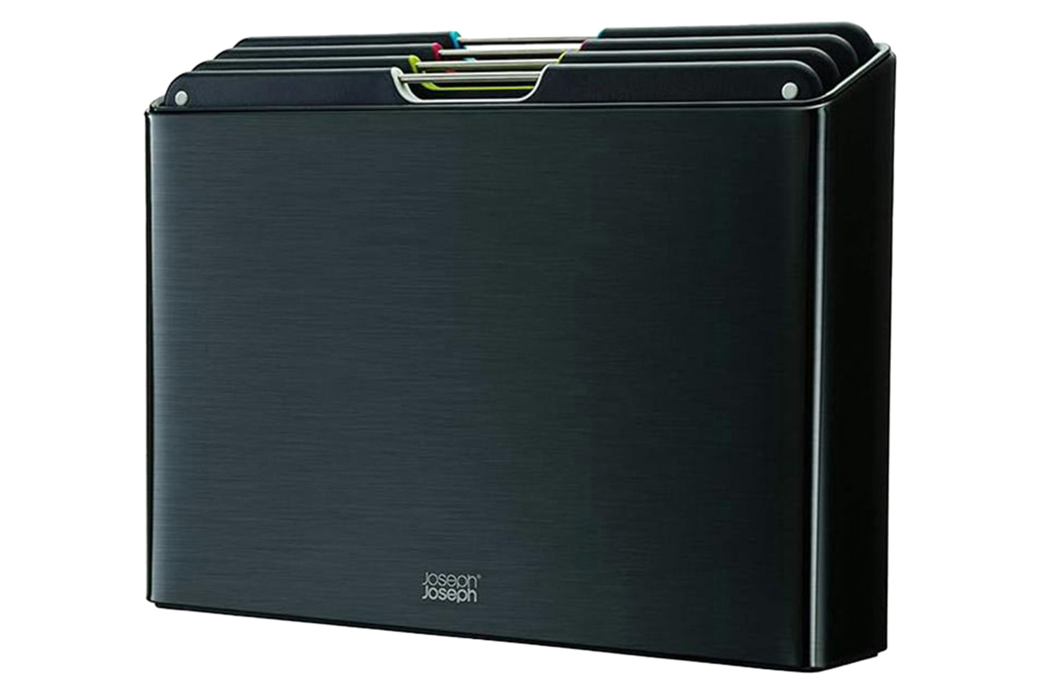 Joseph Joseph | Folio Colour-coded Chopping Board with Carbon Black Steel Case | Set of 4-2