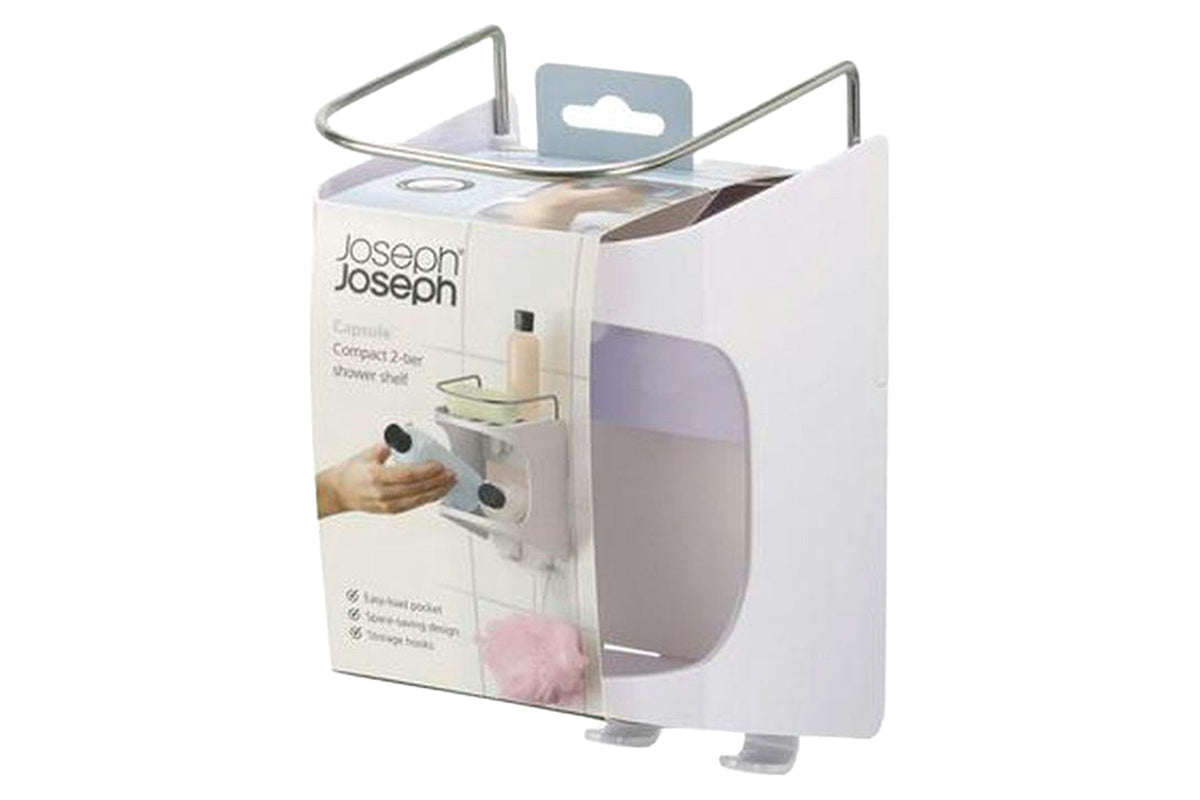 Joseph Joseph | Slimline 2-tier Shower Shelf | White