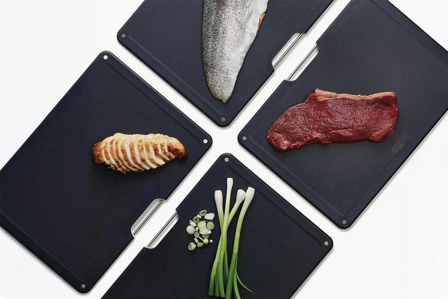 Joseph Joseph | Folio Colour-coded Chopping Board with Rose Gold Steel Case | Set of 4-2