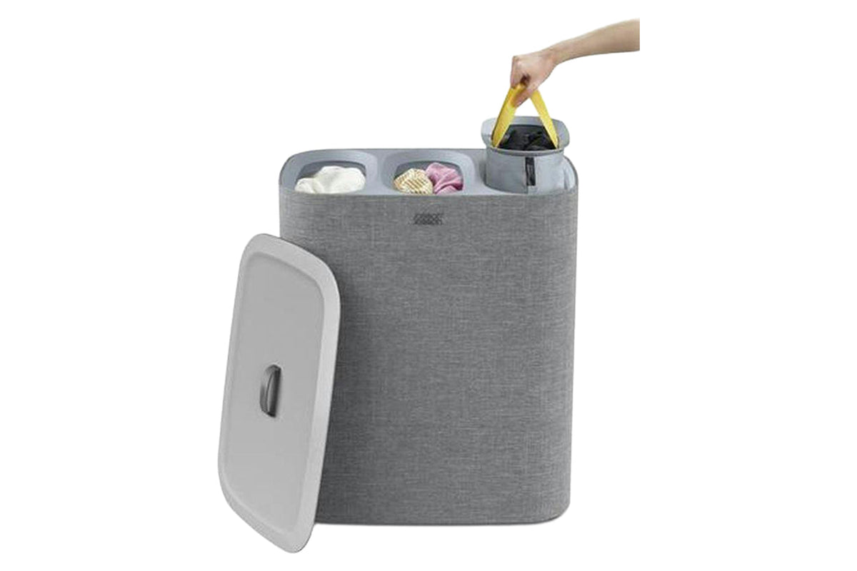 Joseph Joseph | 90L Triple Compartment Laundry Basket | Grey