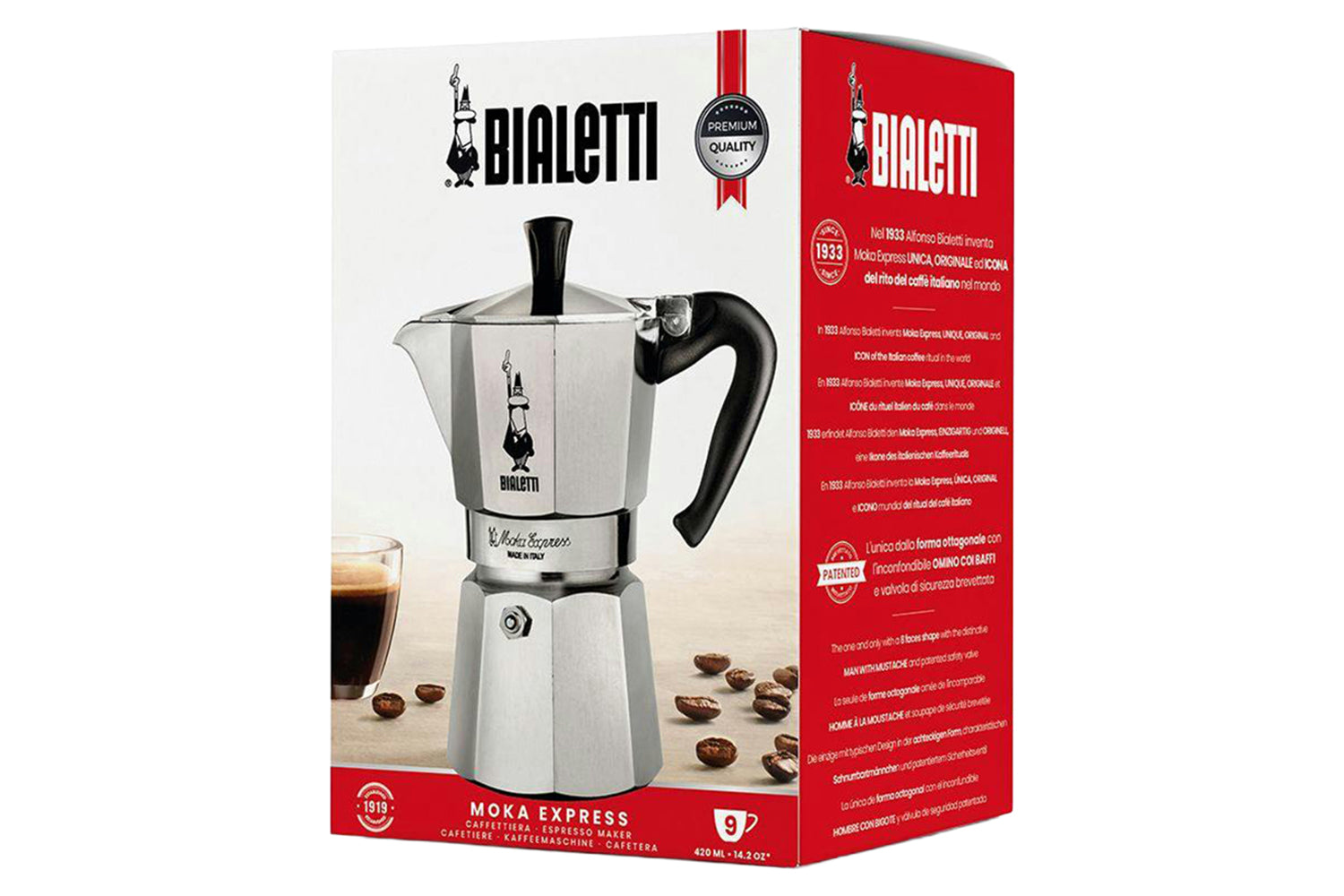 Bialetti | Moka Express Traditional Italian Moka Pot | 9 Cup | Silver-7