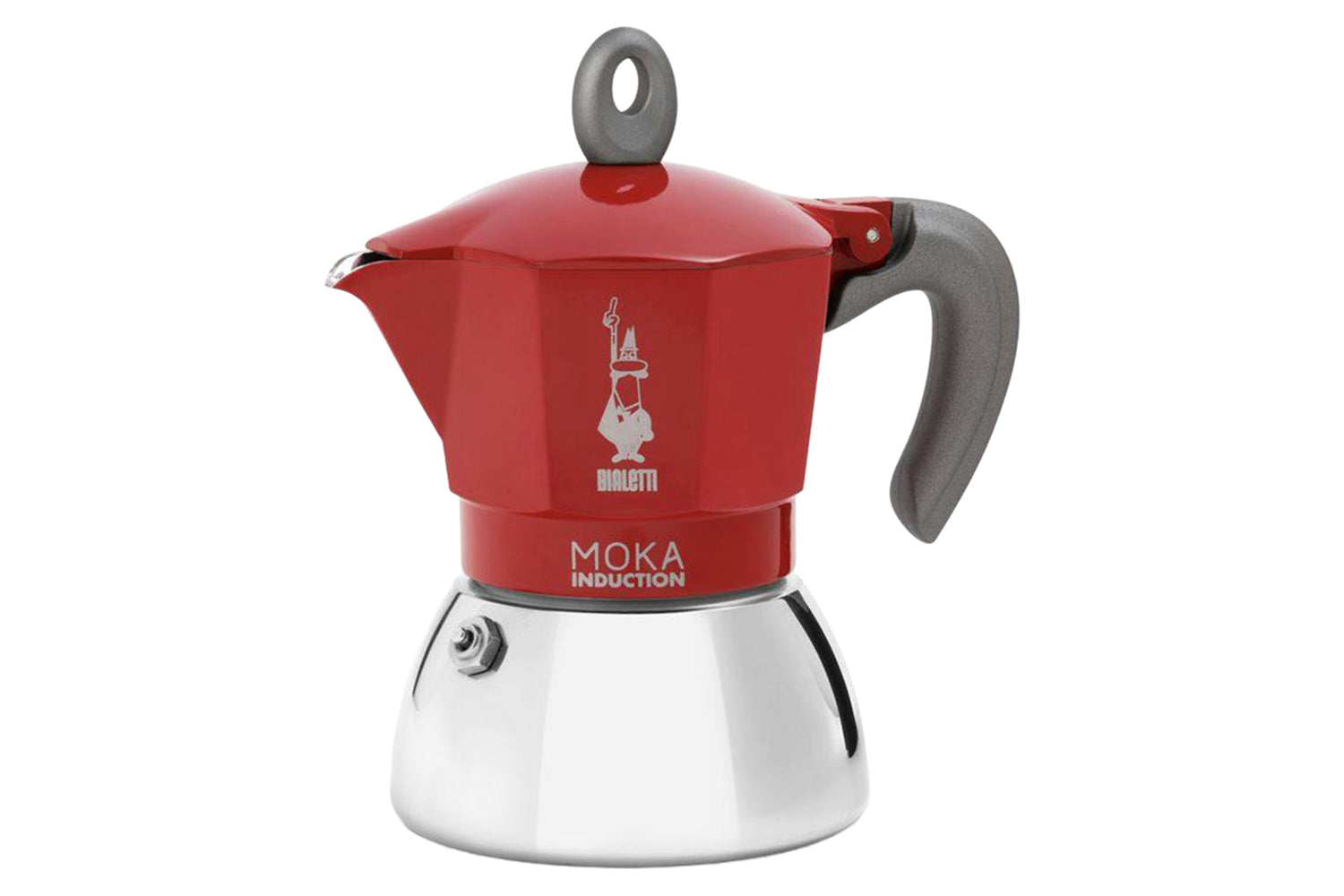 Bialetti | Moka Induction Italian Moka Pot | 6 Cup | Red