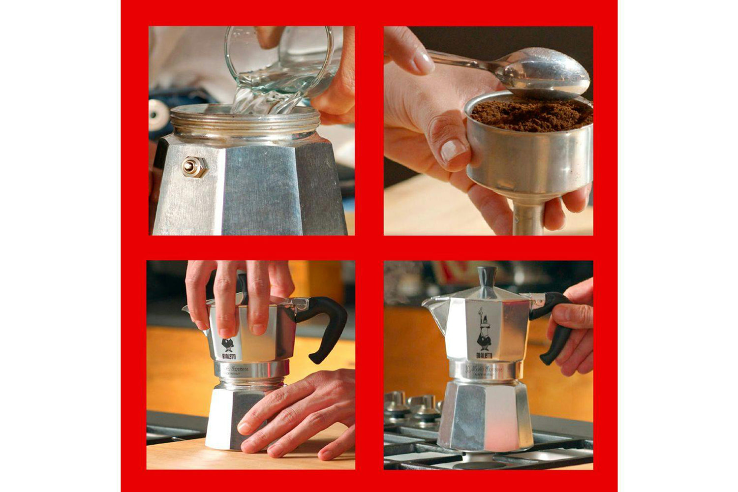 Bialetti | Moka Express Traditional Italian Moka Pot | 18 Cup | Silver-10