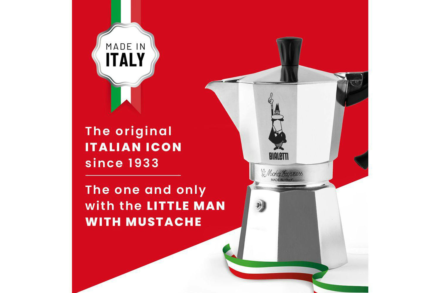 Bialetti | Moka Express Traditional Italian Moka Pot | 18 Cup | Silver-4