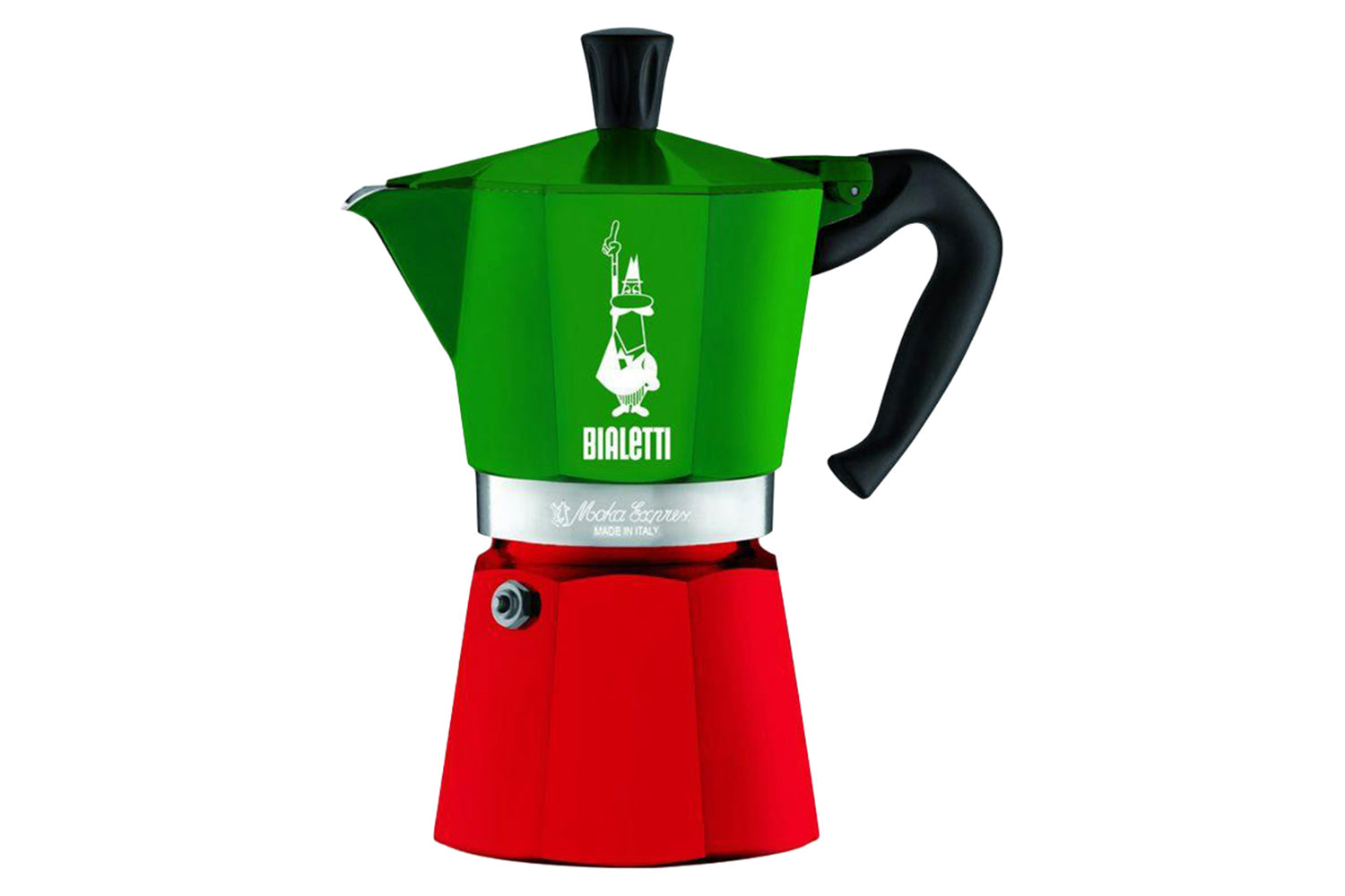 Bialetti | Moka Express Classic Italian Moka Pot | 6 Cup | Green/Red