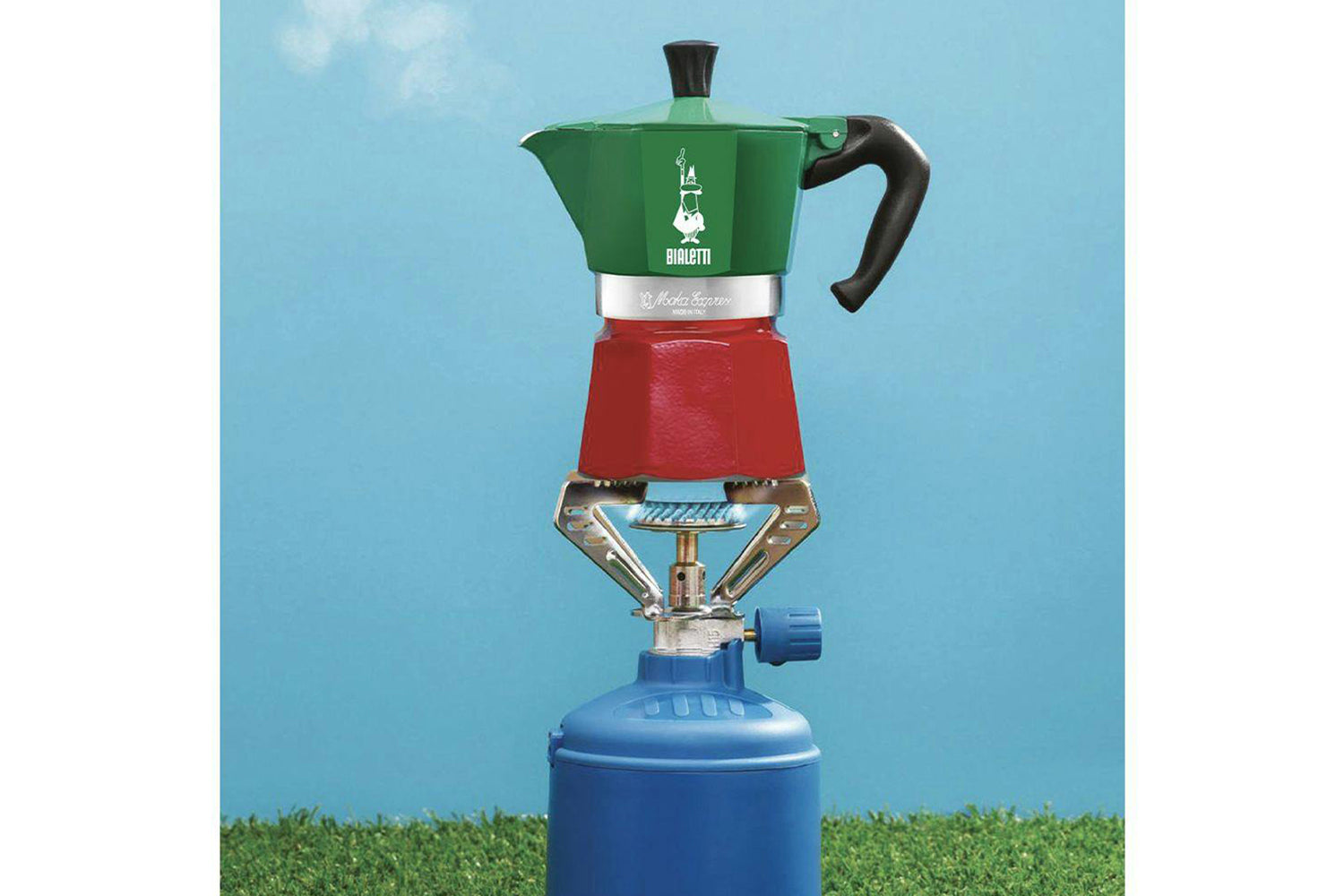 Bialetti | Moka Express Classic Italian Moka Pot | 6 Cup | Green/Red-3