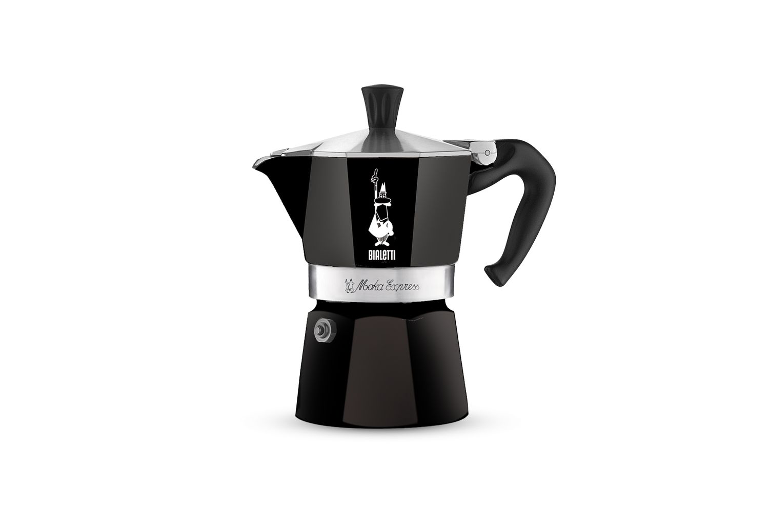 Bialetti | Moka Express Traditional Italian Moka Pot | 3 Cup | Black