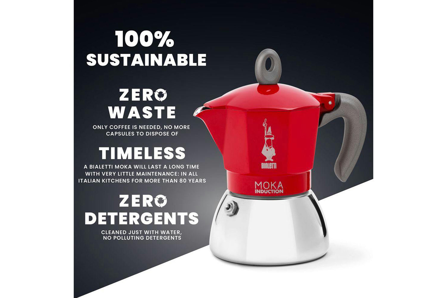 Bialetti | Moka Induction Italian Moka Pot | 4 Cup | Red-9