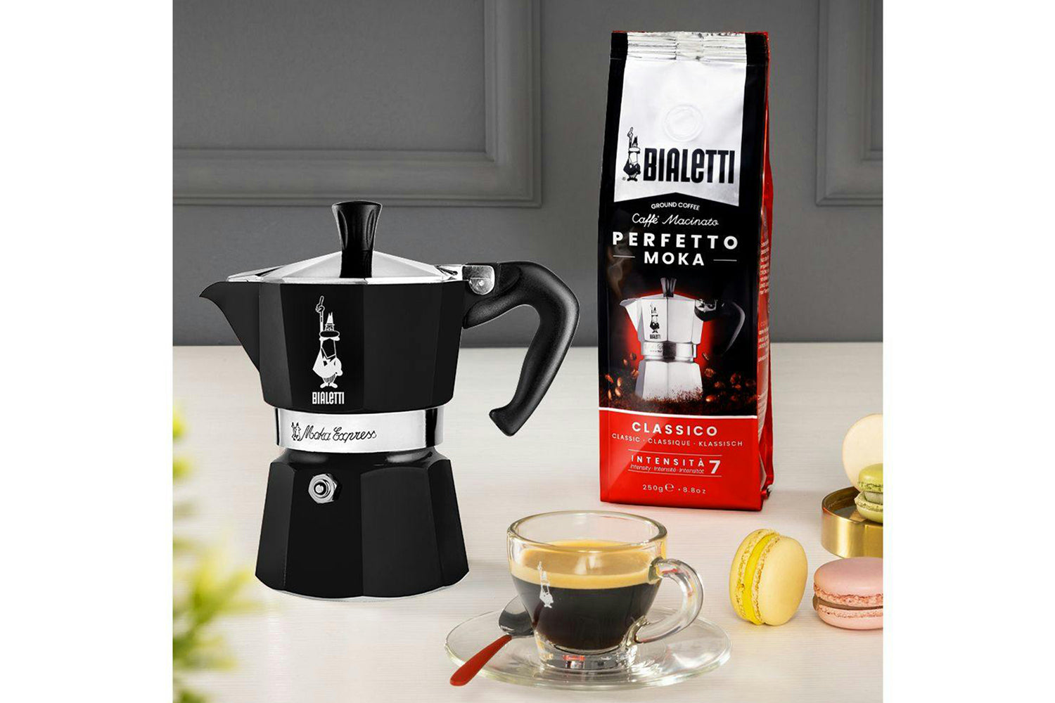 Bialetti | Moka Express Aluminium Italian Moka Pot | 1 Cup | Black-2