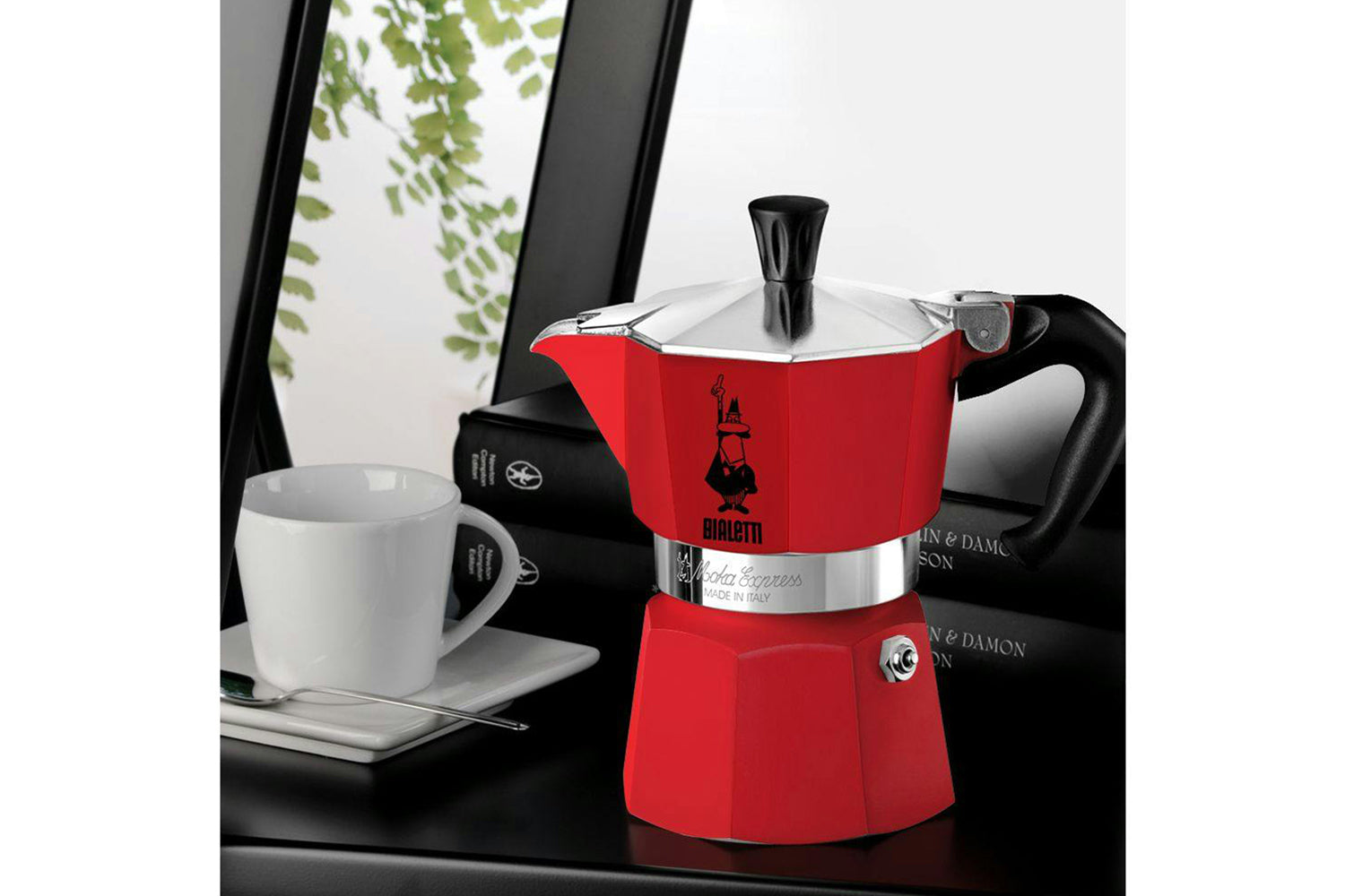 Bialetti | Moka Express Authentic Italian Moka Pot | 6 Cup | Red-3
