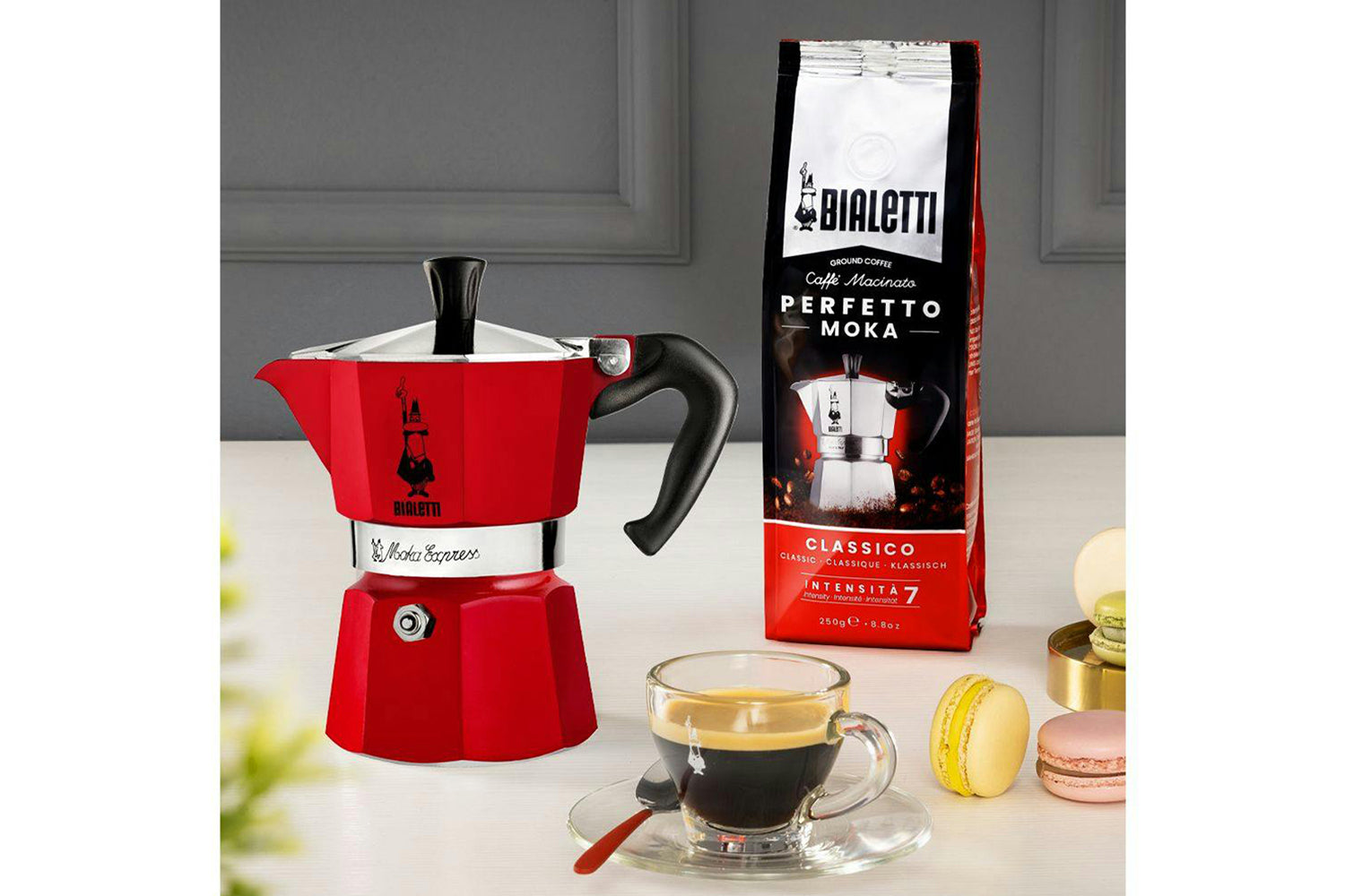 Bialetti | Moka Express Authentic Italian Moka Pot | 6 Cup | Red-2
