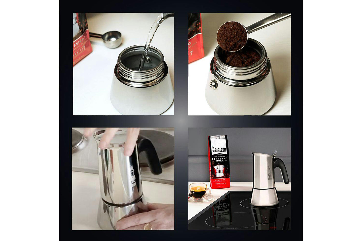 Bialetti | Venus Induction Premium Italian Moka Pot | 2 Cup | Stainless Steel-3