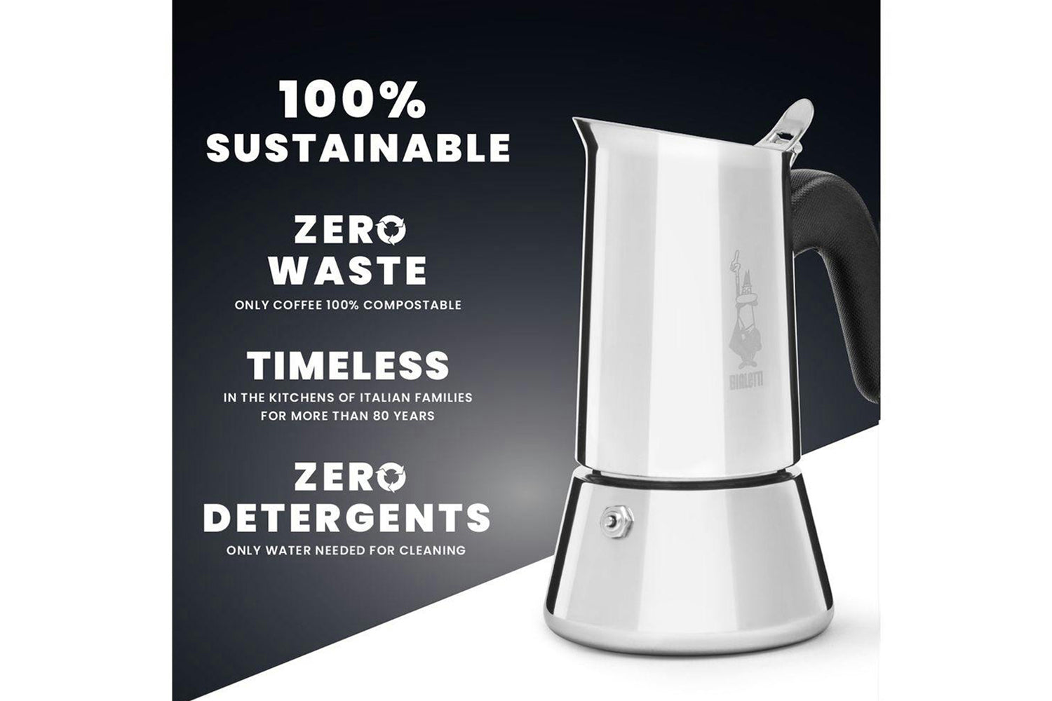 Bialetti | Venus Induction Premium Italian Moka Pot | 10 Cup | Stainless Steel-5