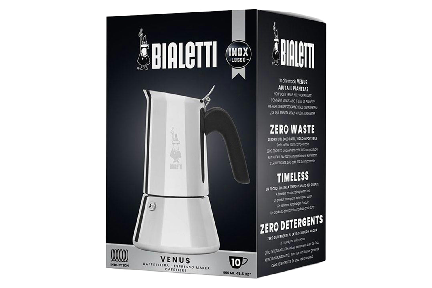 Bialetti | Venus Induction Premium Italian Moka Pot | 10 Cup | Stainless Steel-7