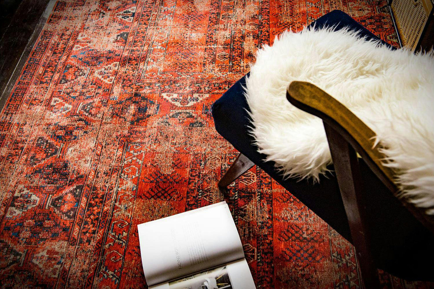 Louis De Poortere | Hadschlu Indoor Eco Rug | Red | 140 x 200 cm-3